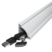 Tampa de cabo pintável Corner Cable Hider ZGYZJM 3,18 m branca
