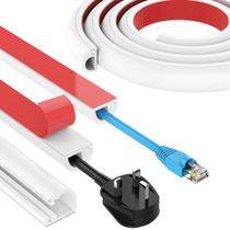 Tampa de cabo UOMTFAI 300 cm de silicone autoadesiva branca Tampa de cabo UOMTFAI 300 cm de silicone autoadesiva branca