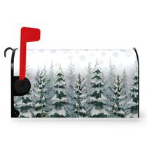 Tampa de caixa de correio Dacawin Winter Pine Trees 53x46cm à prova d'água