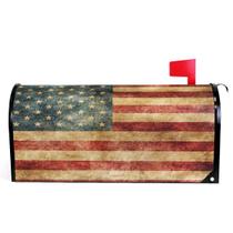 Tampa de caixa de correio Wamika Vintage American Flag Magnetic PVC