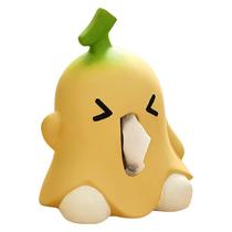 Tampa de caixa de lenços Ceramic Cartoon Banana Funny Design Tampa de caixa de lenços Ceramic Cartoon Banana Funny Design