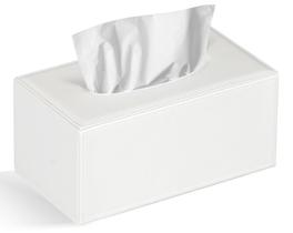 Tampa de caixa de lenços Colylan Suporte de caixa de lenços retangular branco Tampa de caixa de lenços Colylan Suporte de caixa de lenços retangular branco