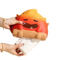 Tampa de caixa de lenços Creative Flame Ceramic Tampa de caixa de lenços Creative Flame Ceramic