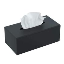 Tampa de caixa de lenços de acrílico FEMELI para cozinha de banheiro preta Tampa de caixa de lenços de acrílico FEMELI para cozinha de banheiro preta