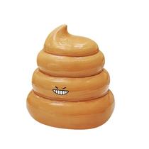 Tampa de caixa de lenços, dispensador de porta-lenços de cerâmica Funny Poop Tampa de caixa de lenços, dispensador de porta-lenços de cerâmica Funny Poop
