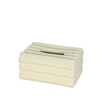 Tampa de caixa de lenços, listra cerâmica, estilo europeu Tampa de caixa de lenços, listra cerâmica, estilo europeu