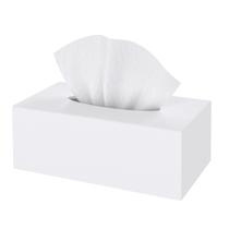 Tampa de caixa de lenços SILUT retangular acrílico branca Tampa de caixa de lenços SILUT retangular acrílico branca
