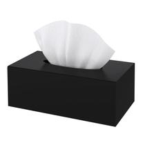 Tampa de caixa de lenços SILUT retangular acrílico preta Tampa de caixa de lenços SILUT retangular acrílico preta
