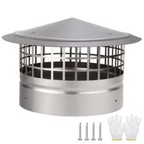 Tampa de chaminé CLLOMAGY 25cm redonda de aço inoxidável 304 Tampa de chaminé CLLOMAGY 25cm redonda de aço inoxidável 304