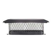 Tampa de chaminé HY-C Shelter 9x18cm em aço galvanizado de combustão única Tampa de chaminé HY-C Shelter 9x18cm em aço galvanizado de combustão única