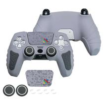 Tampa de controlador de silicone para PlayStation 5 PS5 - cinza Tampa de controlador de silicone para PlayStation 5 PS5 - cinza