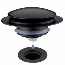 Tampa de drenagem de banheira HIDROP Pop Up Universal Matte Black Tampa de drenagem de banheira HIDROP Pop Up Universal Matte Black
