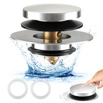 Tampa de drenagem de banheira Uxoz Universal para orifício de 1,5 a 1,72 polegadas Tampa de drenagem de banheira Uxoz Universal para orifício de 1,5 a 1,72 polegadas