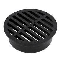 Tampa de drenagem NDS 4" Round Grate Black Plastic Tampa de drenagem NDS 4" Round Grate Black Plastic