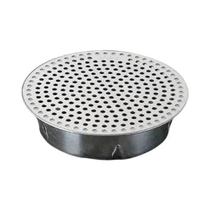 Tampa De Drenagem Redonda Em Aço Inoxidável Com Tubo Interno E Filtro Para Ralo De Cozinha