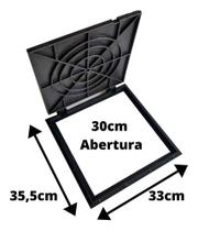Tampa De Esgoto 30x30cm Caixa De Passagem Polipropileno Pvc - Bragioni
