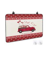 Tampa de fogão para fogão elétrico, caminhão de Dia dos Namorados Loads of Love Red Heart Plaid Check, tampa superior de fogão para tampo de vidro, tapete de borracha resistente ao calor, capa de fogão dobrável, 28,5 x 20,5” Tampa de fogão para fogão elétrico, caminhão de Dia dos Namorados Loads of Love Red Heart Plaid Check, tampa superior de fogão para tampo de vidro, tapete de borracha resistente ao calor, capa de fogão dobrável, 28,5 x 20,5”