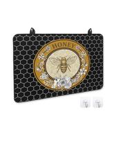 Tampa de fogão Prime Leader Vintage Flower Bee Honey Hive Black