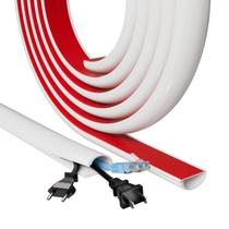 Tampa de gerenciamento de cabos ESUFEIR Cable Hider 99 cm x 1,5 cm branca Tampa de gerenciamento de cabos ESUFEIR Cable Hider 99 cm x 1,5 cm branca