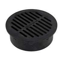 Tampa de grade NDS 40 para tubos de drenagem de 15 cm, plástico preto Tampa de grade NDS 40 para tubos de drenagem de 15 cm, plástico preto