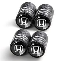 Tampa de haste de válvula de pneu YUIQIEUY para Honda, pacote com 4 unidades, preta Tampa de haste de válvula de pneu YUIQIEUY para Honda, pacote com 4 unidades, preta