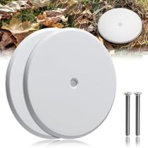 Tampa de inspeção Wuno Shop 7" redonda em aço inoxidável branco Tampa de inspeção Wuno Shop 7" redonda em aço inoxidável branco