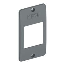 Tampa de Interruptor 2 Teclas B 1'' Isolante Anti-Chamas Cinza Inpol Tampa de Interruptor 2 Teclas B 1'' Isolante Anti-Chamas Cinza Inpol