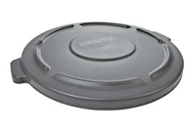 Tampa de lata de lixo Rubbermaid BRUTE Heavy-Duty Grey 55 L, pacote com 3