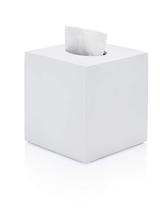 Tampa de lenços Essentra Home Matte White Square Tampa de lenços Essentra Home Matte White Square