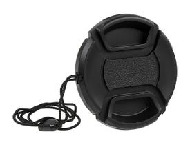 Tampa de lente Fotodiox Inner Pinch 49 mm com protetor de tampa