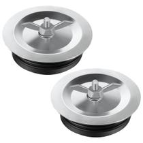 Tampa de limpeza de esgoto Dreyoo, plugue mecânico de aço de 6 polegadas, 2 unidades Tampa de limpeza de esgoto Dreyoo, plugue mecânico de aço de 6 polegadas, 2 unidades