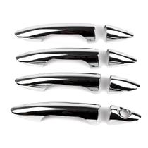 Tampa de maçaneta de porta de carro Dreamseek Hyundai Accent 2012-2017 Chrome Tampa de maçaneta de porta de carro Dreamseek Hyundai Accent 2012-2017 Chrome