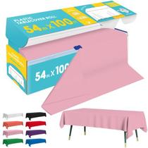 Tampa de mesa Roll Niuara Pink Plastic 137cm x 30m descartável Tampa de mesa Roll Niuara Pink Plastic 137cm x 30m descartável