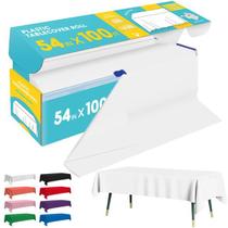 Tampa de mesa Roll Niuara White Plastic 137cm x 30m Tampa de mesa Roll Niuara White Plastic 137cm x 30m