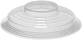 Tampa de Micro-ondas Plástica Protetora de Alimentos 25 cm Aquecimento de Pratos com Pegador