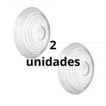 Tampa de Micro-ondas Plástica Protetora de Alimentos 25 cm Aquecimento de Pratos com Pegador