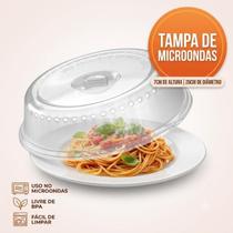 Tampa De Microondas Plastico Protetora Prato Alimentos Grande 26cm Livre de BPA Tampa De Microondas Plastico Protetora Prato Alimentos Grande 26cm Livre de BPA