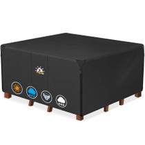 Tampa de mobília de pátio Zettum Square de 94 polegadas à prova d'água Tampa de mobília de pátio Zettum Square de 94 polegadas à prova d'água