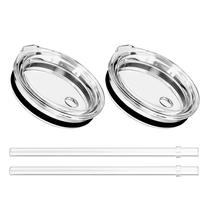 Tampa de palha de reposição de 900 ml para copo YETI Rambler 900 ml, pacote com 2 unidades Tampa de palha de reposição de 900 ml para copo YETI Rambler 900 ml, pacote com 2 unidades