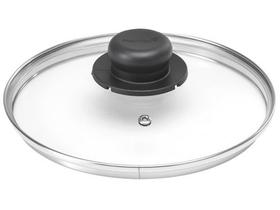 Tampa de Panela de Vidro e Inox Multiflon 14cm