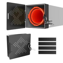 Tampa de pára-choque de RV Judkoir Aluminium de 4 polegadas, pacote com 2 unidades com ventilação Tampa de pára-choque de RV Judkoir Aluminium de 4 polegadas, pacote com 2 unidades com ventilação