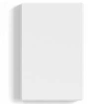 Tampa de placa de parede ELEGRP 1-Gang Screwless Blank Outlet branca