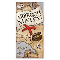 Tampa de porta Beistle Treasure Map Plastic 76 cm x 152 cm