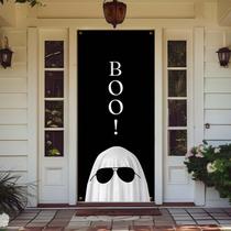 Tampa de porta Likjad Boo Halloween Ghost 90x200cm poliéster Tampa de porta Likjad Boo Halloween Ghost 90x200cm poliéster
