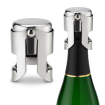 Tampa De Pressão Inox Garrafa Vinho Champanhe Vedação Vácuo