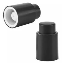 Tampa de pressão Preto para garrafas de vinho 4,7x7,2cm 2425105 Brinox