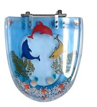 Tampa De Privada Decorada Resina Azul Transluci Aloha Celite