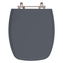 Tampa de Privada em MDF Valentina Cinza Escuro para louça Santamarina Tampa de Privada em MDF Valentina Cinza Escuro para louça Santamarina