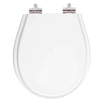 Tampa de Privada Poliéster Soft Close Aries Branco para louça Eternit 6lpf