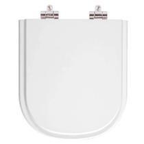 Tampa de Privada Poliéster Soft Close Flox Branco para louça Fiori 6lpf